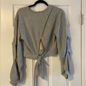 INC CULPOS- Open back rhinestone sweater